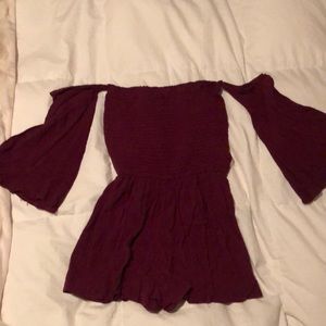 Off the shoulder romper!